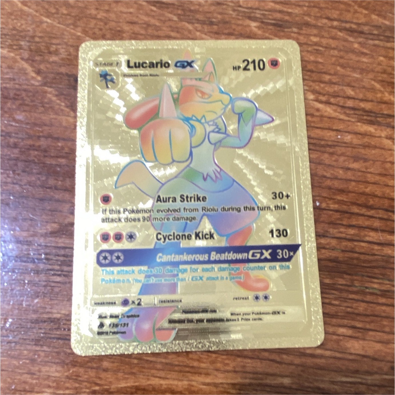 Pokemon TCG Lucario GX SV64/SV94 Hidden Fates Full Art Holo Promo ENG 210 HP