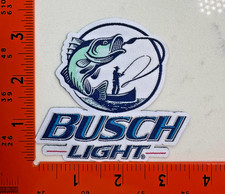 Busch Light Fishing Patch – Iron/Sew-On Beer Logo Badge
