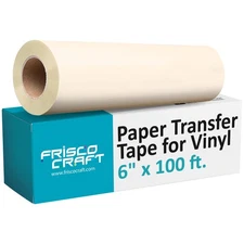 Frisco Craft Roll of Paper Transfer Tape for Vinyl (6” x100ft)