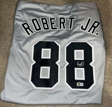 Luis Robert Jr Autographed/Signed Jersey Beckett Black Custom Jersey