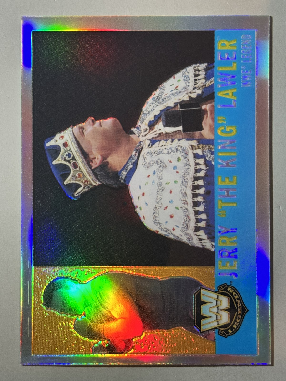 Jerry Lawler 2005 Topps Heritage WWE Chrome Refractor Legend SP The King #80