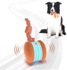 Interactive Dog Toys, Random Path Electric Automatic Moving and Rolling