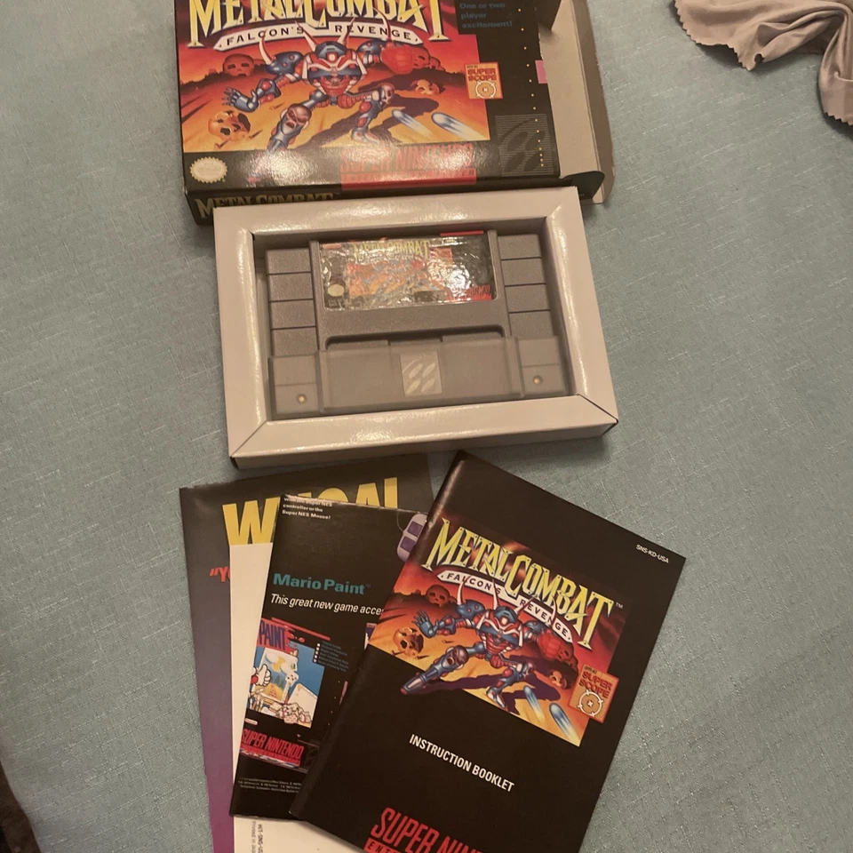 Metal Combat: Falcon's Revenge (Super Nintendo Snes) Completo en Caja (Cib) Foto 2 de 4