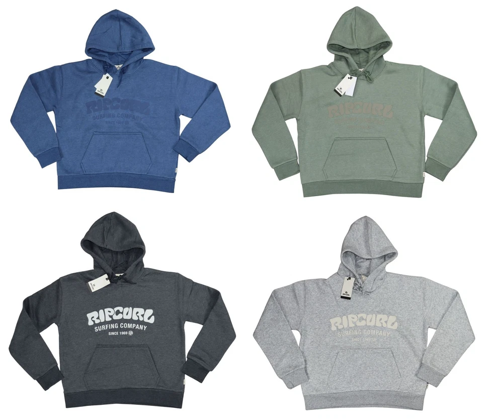 Sudadera para mujer Rip Curl Juniors Surf con capucha calce relajado estampado gráfico nueva con etiquetas