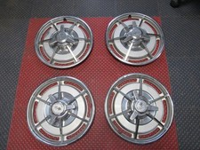 1963 Corvette Early Frosted Hub Cap Set Of 4 Used