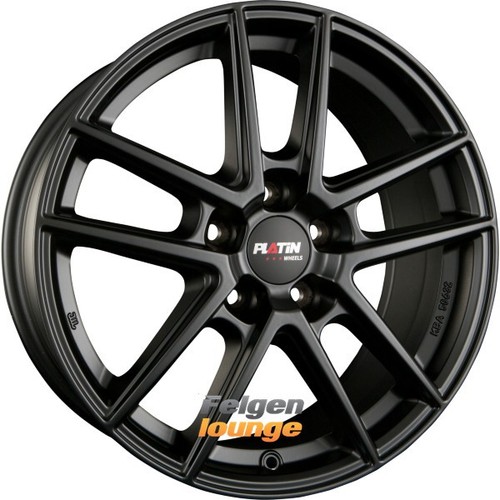 4x PLATIN P 73 Racing Schwarz 8x18 ET45 5x108 - Bild 1 von 2