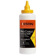 KESON 8Y Marking Chalk Refill,Yellow,8 Oz 4MHF8