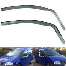 Links&Rechts transparente Wind-Regenabweiser Windabweiser für VW Caddy III,IV