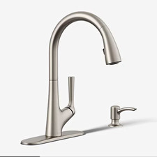 Kohler High-Arc Pull-Down Touchless Kitchen Faucet Chrome w/ Escutcheon
