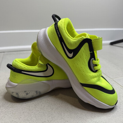 Nike Unisex Kids Volt/Black/White Hook & Loop Sneakers 12C CN9601-700