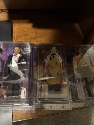 NECA Retro Cloth The Texas Chainsaw Massacre ALL 3 Letherfaces . You Get All 3