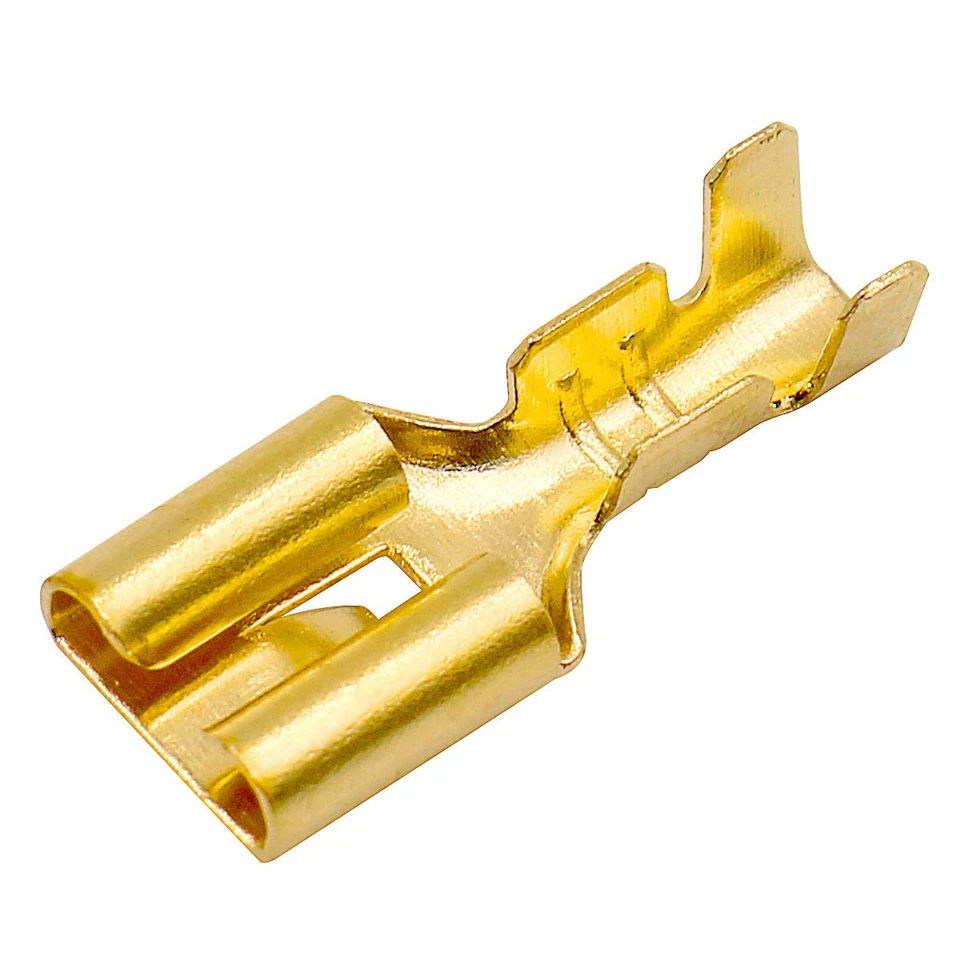 Female Spade Quick Splice Crimp Terminals 6.3Mm Non-Insulated 100 Pcs - Image 3 of 4