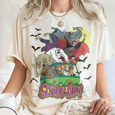 Open Deal Horror Movie Shirt Cartoon Scooby Doo Tee Halloween Scooby Shirt