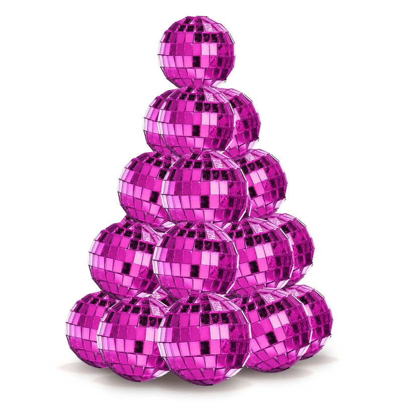 Yescom 20PCS 1.6" Small Disco Ball Mirror Mini Hanging for Events Wedding Party