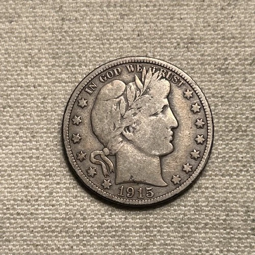 1915 P Barber Half Dollar - Fine/VF
