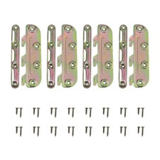 Bed Rail Brackets Fasteners Set of 4, Wood 5 Inch-4 Sets, Colorful