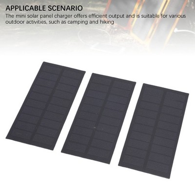 3Pcs Mini Solar Panel Charger 1.3W Monocrystalline PET For Battery Mobile P KQIY