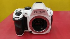 Pentax K-30 digital SLR body White w/ Lens cap, Lens Tested Used From Japan