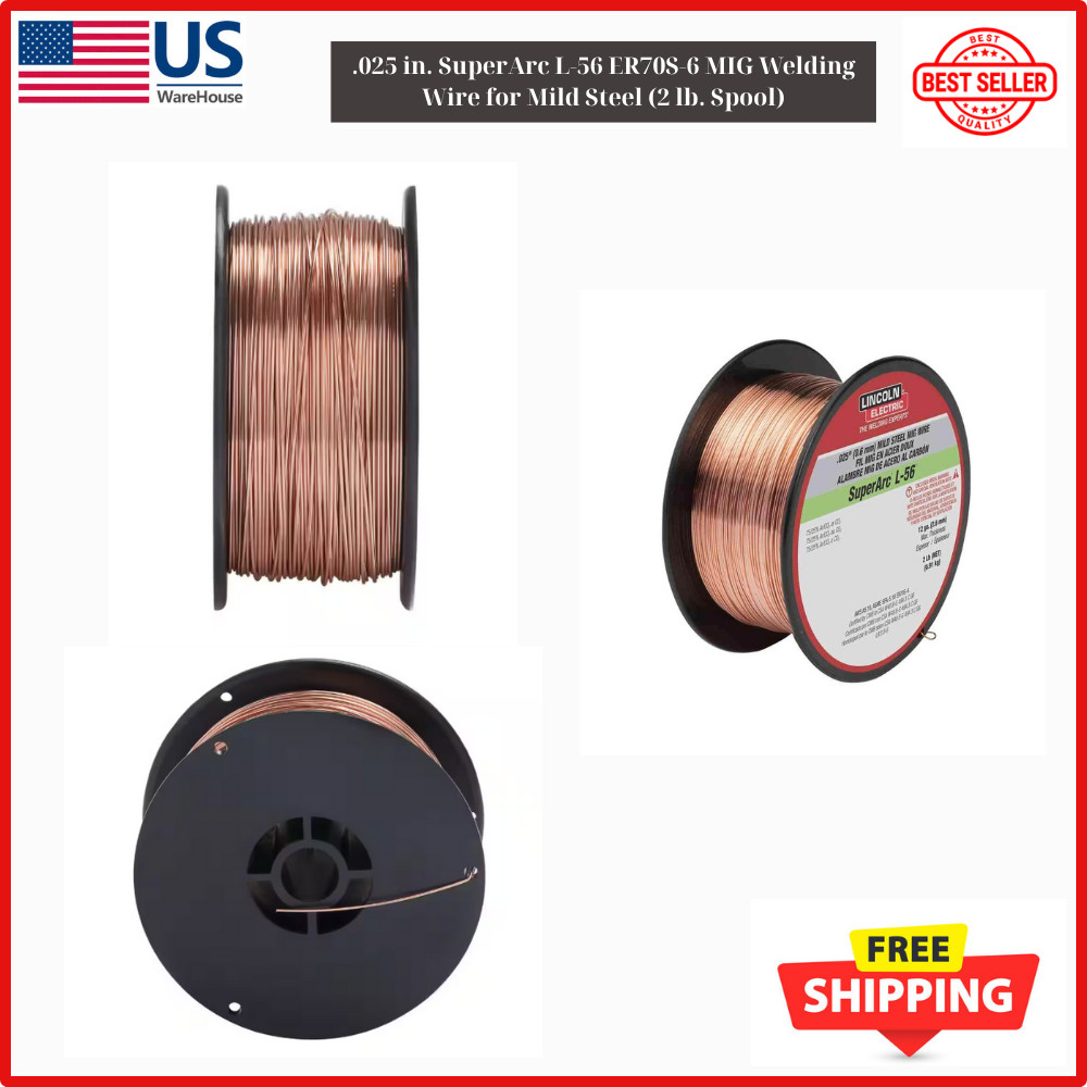 0.025 In. Superarc L-56 ER70S-6 MIG Welding Wire for Mild Steel (2 Lb. Spool)