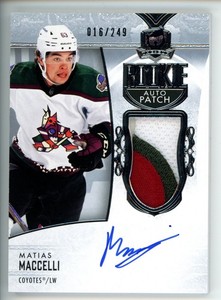 Matias Maccelli Rookie Auto Patch RPA /249 Upper Deck the Cup 22-23 Coyotes
