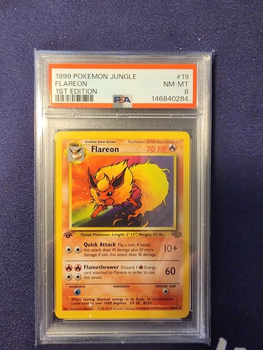 Flareon (1st Edition) graded PSA 8 for sale on eBay