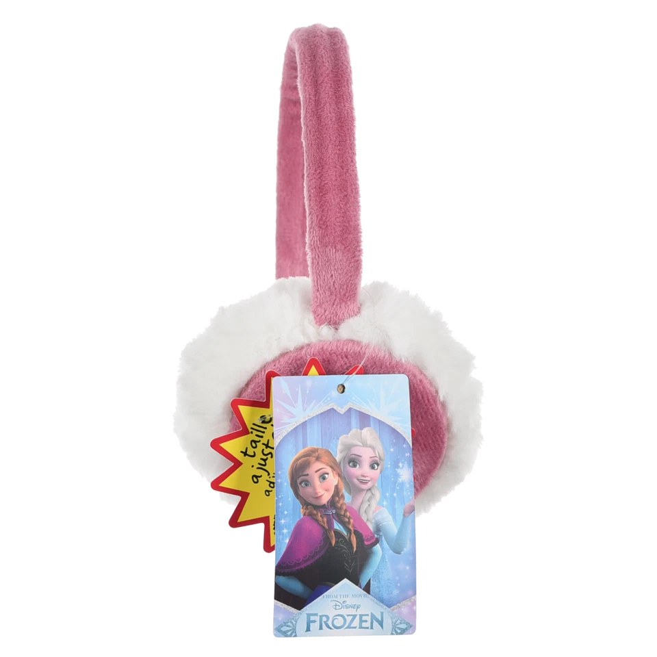 PARAORECCHIE FROZEN DISNEY CUFFIA REGOLABILE ACCESSORI INVERNALI BAMBINI ROSA - Immagine 3 di 4