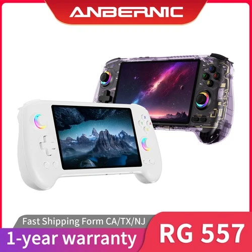 ANBERNIC RG557 Handheld Game Console Android 14 Battery 5500mAh 5.48-inch Screen