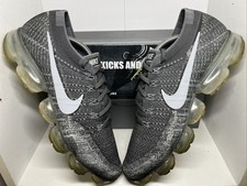 Nike Air Vapormax Flyknit 1.0 UK11 Asphalt Grey Smoke Platinum Great Condition