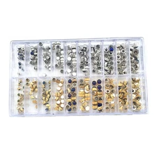 360Pack Copper Quartz Mechanical Watch Crown Assortment Watchmaker Repair Kit F