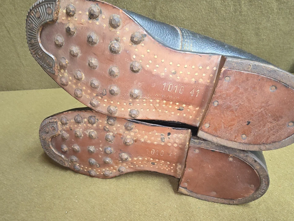 WWII German Low Wall Hobnail Boots - Image 3 of 4