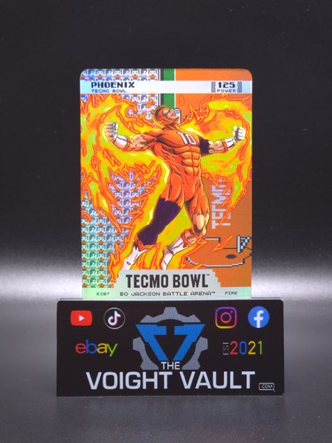 Phoenix `Bo Nix` Bo Jackson Battle Arena Tecmo Endzone Battlefoil Fire