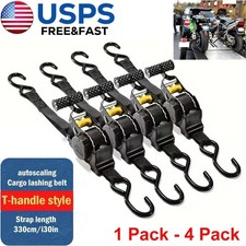 Retractable Ratchet Straps Heavy Duty Auto Se...