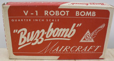 RARO KIT missili vintage Maircraft V-1 Robot "Buzz-Bomb" scala Balsa WW2 INUTILIZZATO