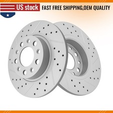 Rear Drilled Disc Brake Rotors for Jeep Compass Renegade Fiat 500X Dodge Hornet