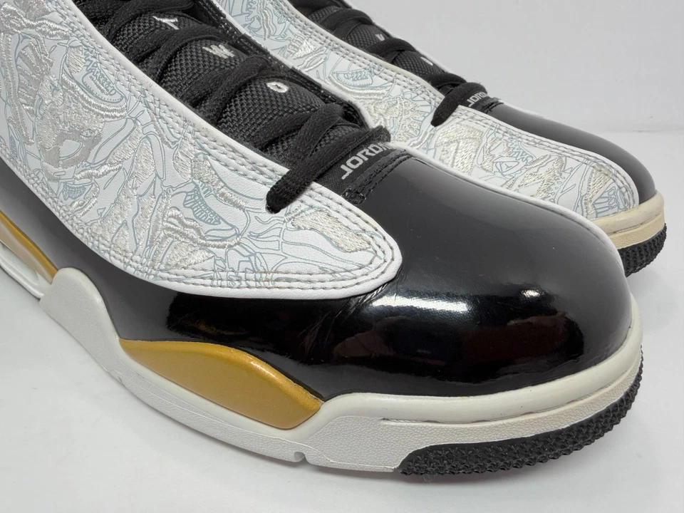 7.5 码 - Jordan Dub Zero 男式运动鞋,黑色/金属金色/白色 - 311046-005 — 第 4/4 张图片