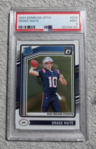 2024 Donruss Optic Drake Maye RC PSA 9