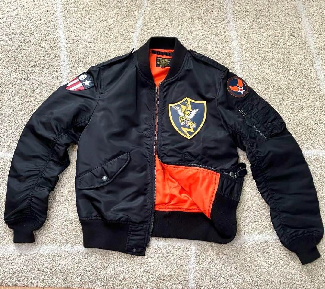 AVIREX MA-1 flight bomber jacket black AVIREX MA-1 flight jacket