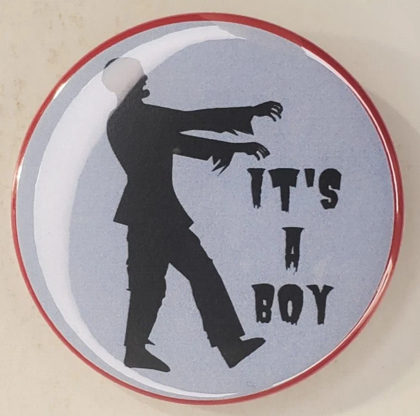 Goth 万圣节 幽默 性别 揭示胸针 10 件装 Its A Boy — 第 2/3 张图片