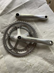 Campagnolo Mirage 9/10 Speed Crankset 53/39T 175mm Double Silver Road Vintage