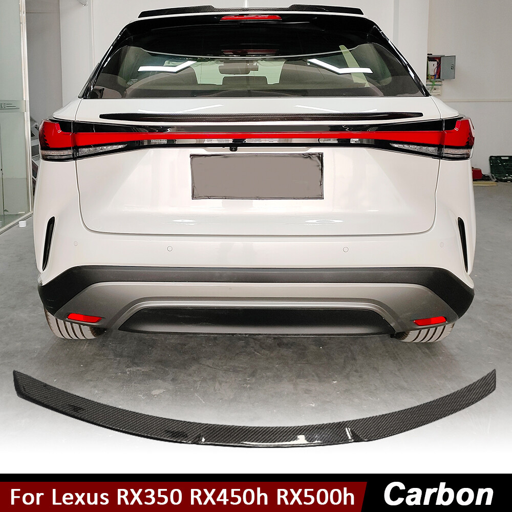 For Lexus RX350 RX450h RX550h 22UP REAL CARBON Rear Roof Spoiler Top Window Wing