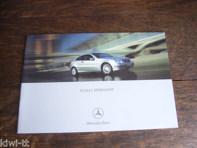 Mercedes Benz C-Klasse Klasa Sportcoupe (CL203), Prospekt / Brochure, PL, 2.2002
