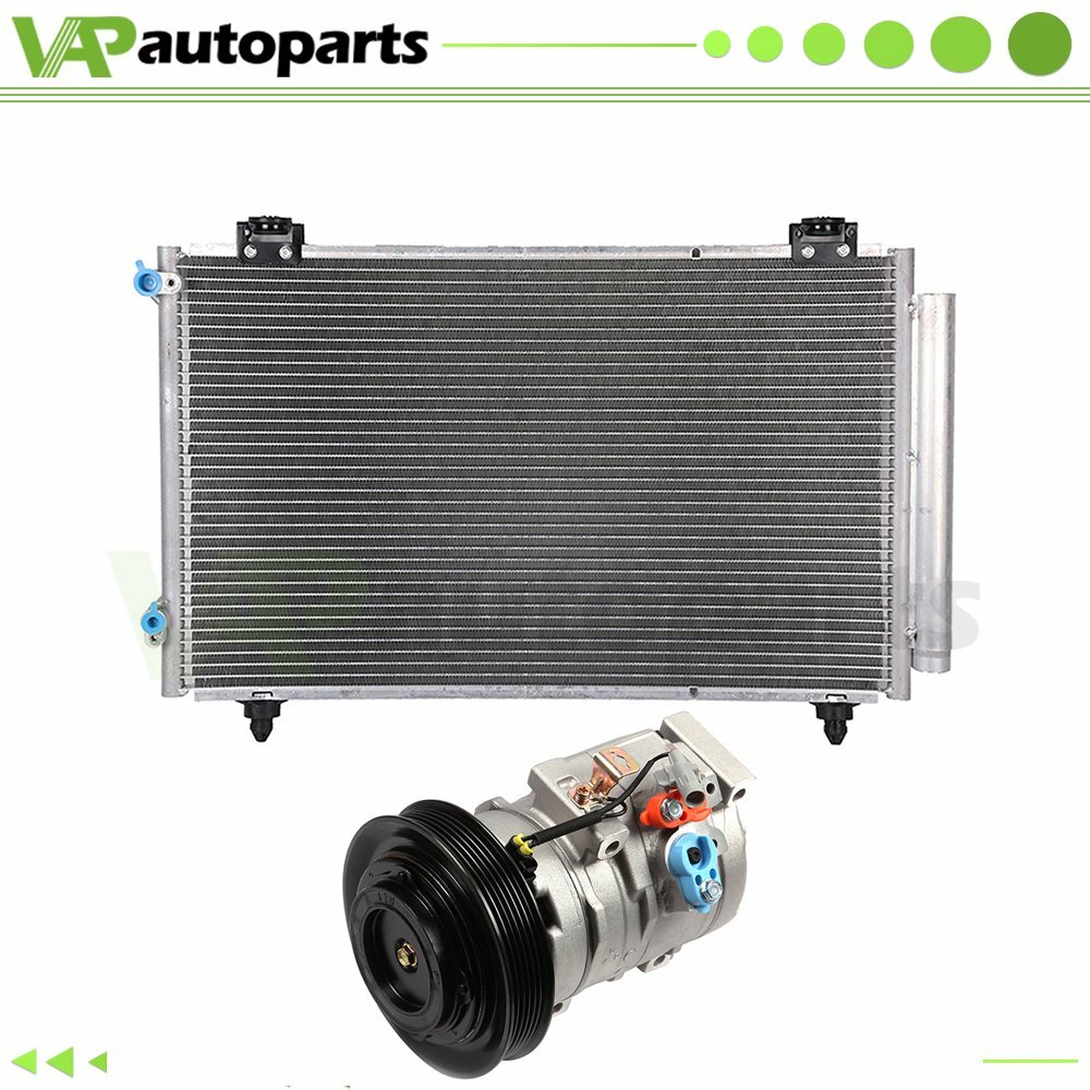 For 2003-2004 Toyota Matrix AC Condenser & AC Compressor Cooling ...