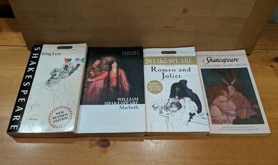 Lot 4 William Shakespeare ~ Romeo & Juliet, MacBeth, King Lear, A Midsummer...VG