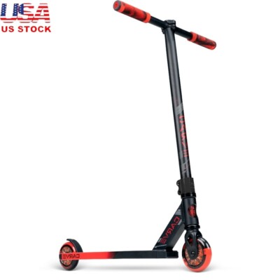 Freestyle Stunt Scooter Lightweight Aluminum Deck Kids Age 6 Pro Tricks Black US