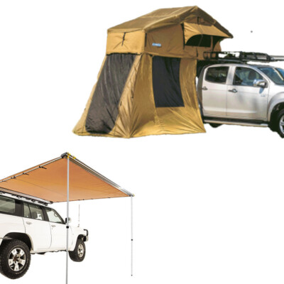 Adventure Kings Roof Top Tent 4WD SUV Camping 4-man Annex Side