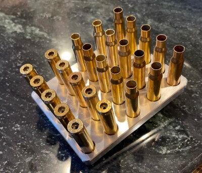 .308 Winchester Reloading Block / Tray Precision CNC Machined from Billet Alum.