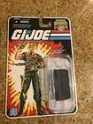 GI JOE 25TH ANNIVERSARY  COBRA FLINT TGER FORCE CARD FILE FULL & STAND