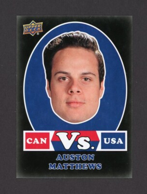 2017-18 Upper Deck Team Canada CAN vs. USA Black #VSB-AM Auston Matthews  *16702