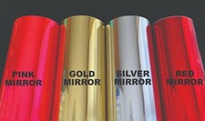 Chrome Mirror 12" x 24" Craft Outdoor Indoor Vinyl Sheet for Cricut Silhouette