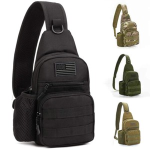 Sac à dos homme sac tactique Sling Chest Epaule Fanny Pack Cross Body Molle Pouch